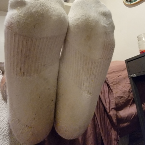 Nike White Heavily Worn Crew Socks - Picture 5 of 7